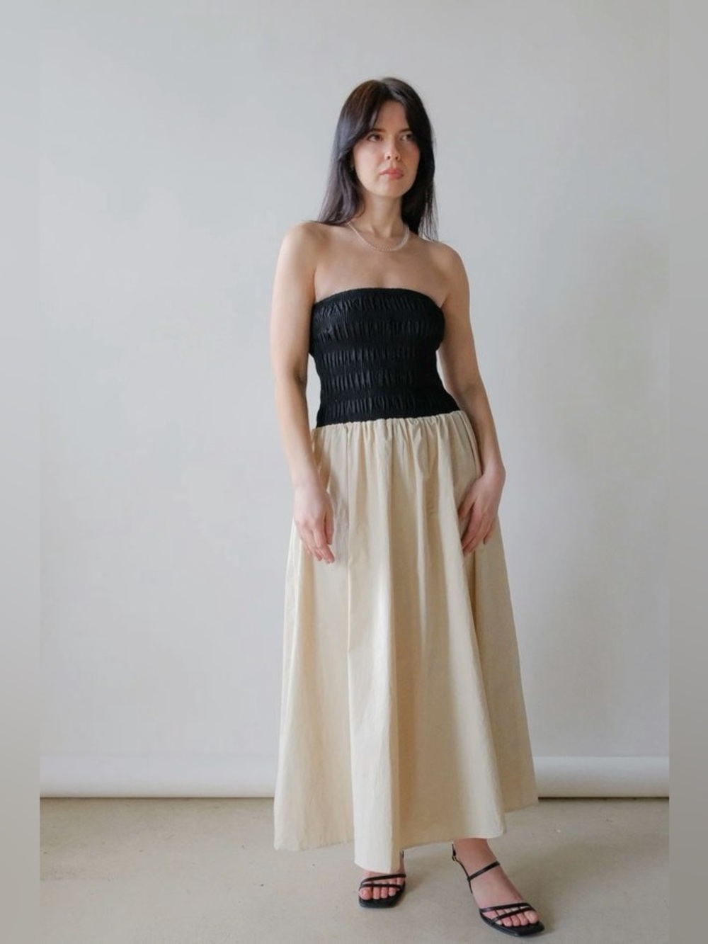 a.ren Giselle Bandeau Midi Dress Size M